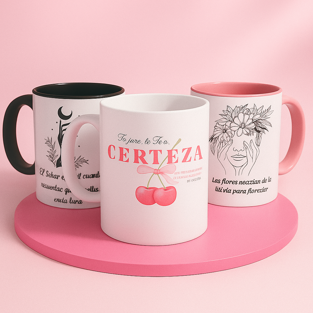 Tazas mensajes positivos