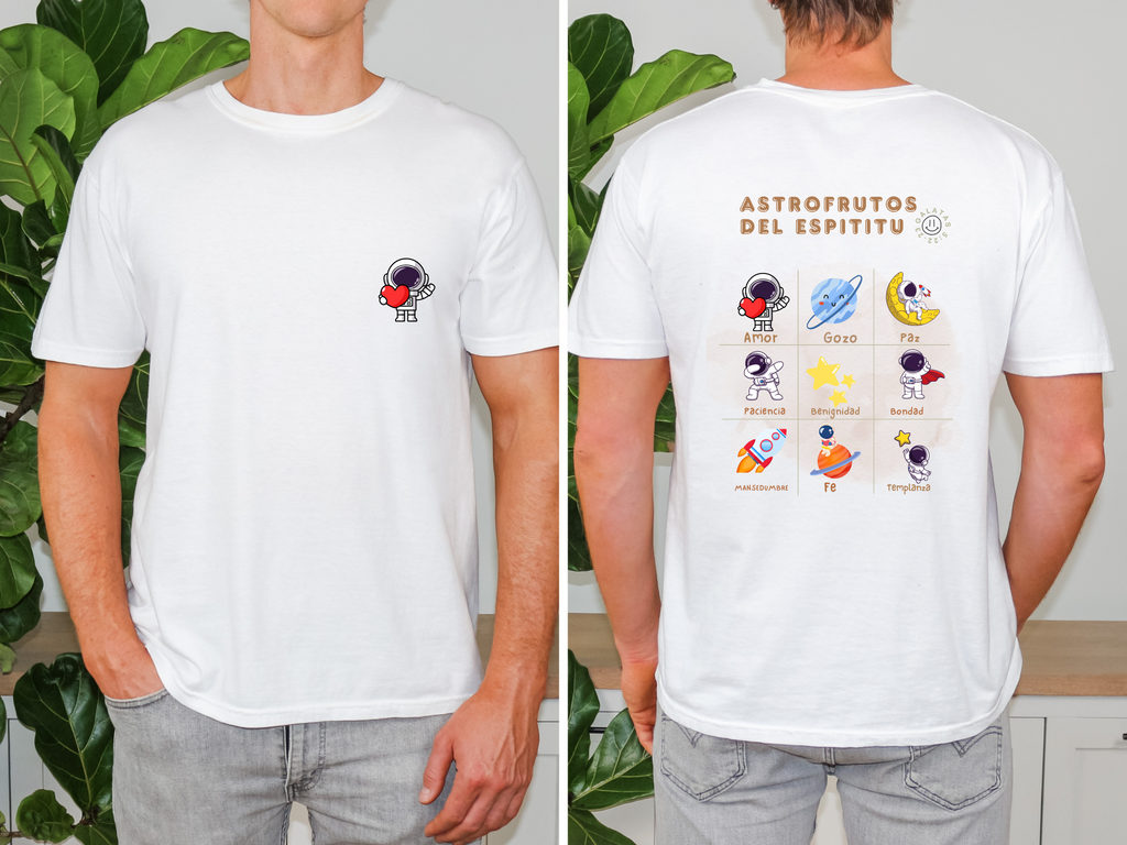 Camiseta “Astrofrutos del Espíritu” – Colección Primavera