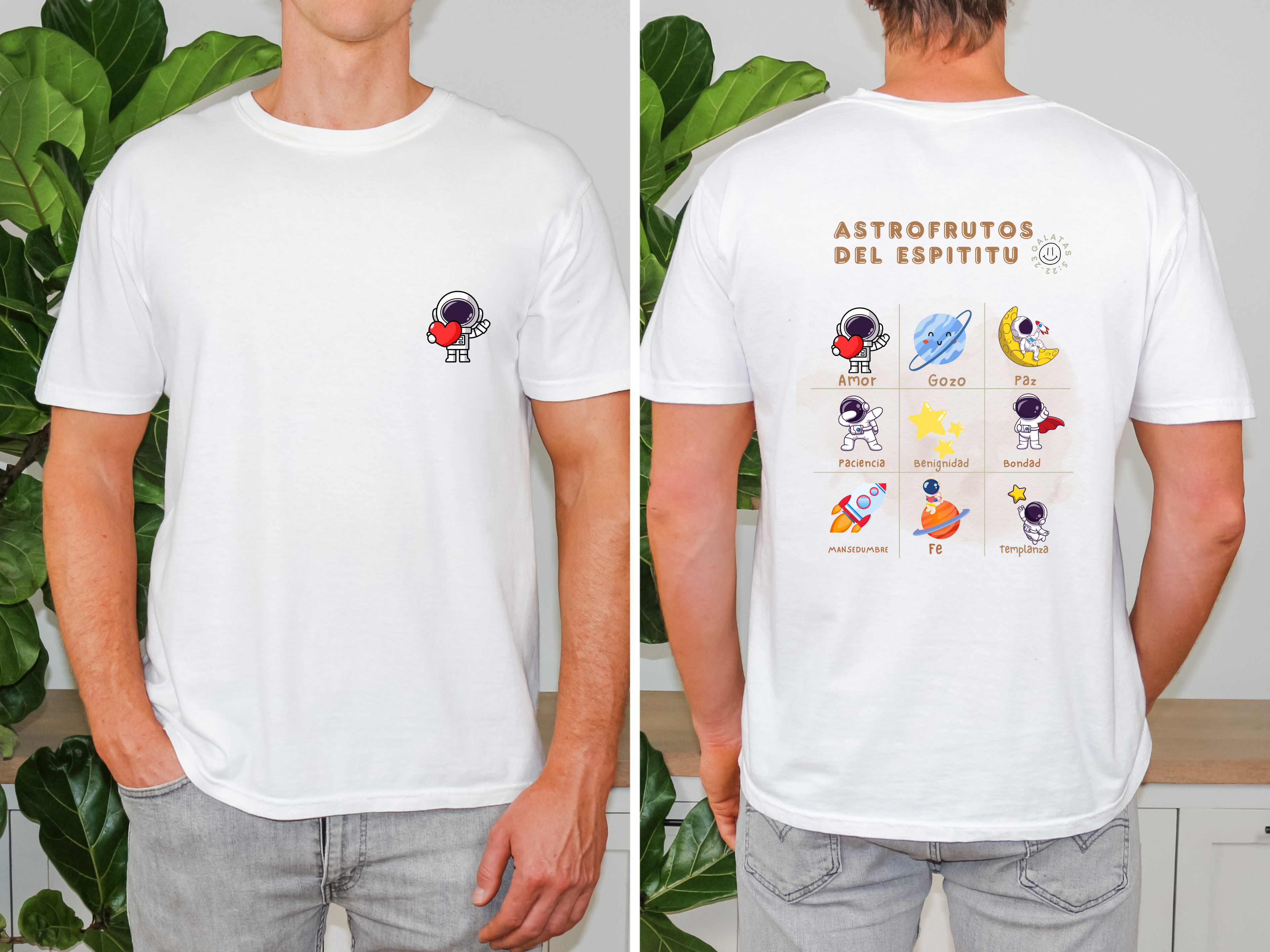 Camiseta “Astrofrutos del Espíritu” – Colección Primavera