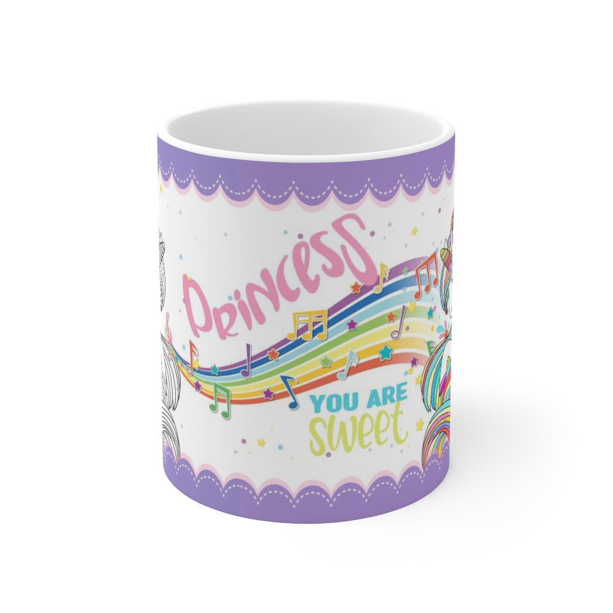Unicornio taza de ceramica 330m
